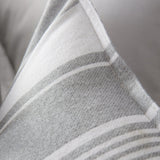 Bianca Ticking Stripe Brushed Cotton Flannelette Duvet Cover Set - Brushed Ticking Stripe Duvet Set