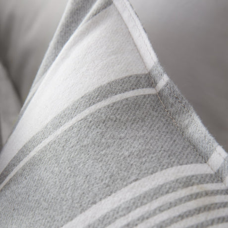 Bianca Ticking Stripe Brushed Cotton Flannelette Duvet Cover Set - Brushed Ticking Stripe Duvet Set