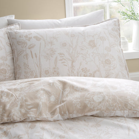 Bianca Fine Linens Brushed Floral Toile Duvet Cover Set - Brushed Floral Toile Duvet Set