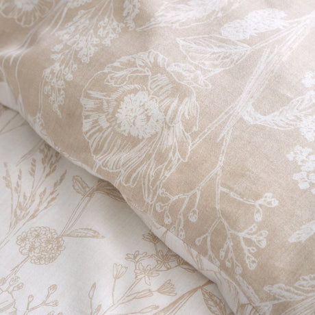 Bianca Fine Linens Brushed Floral Toile Duvet Cover Set - Brushed Floral Toile Duvet Set