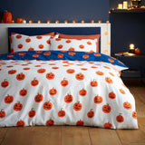 Catherine Lansfield Halloween Pumpkins Duvet Cover Set - Halloween Pumpkins Duvet Set