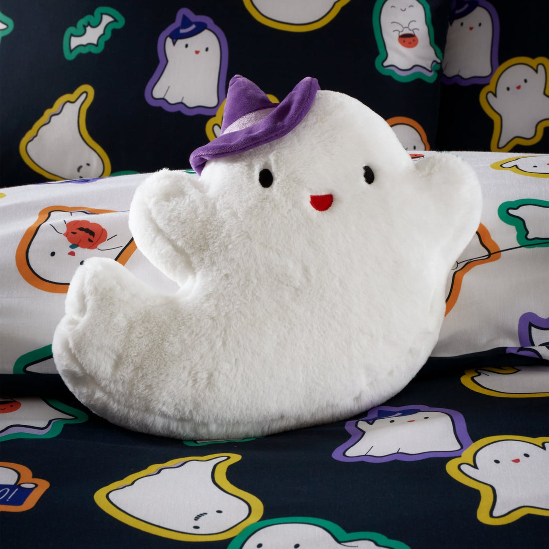 Catherine Lansfield Halloween Ghosts 3D Filled Cushion