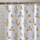 Catherine Lansfield Christmas Quacker Festive Duck Print Shower Curtain