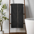 Bianca Zero Twist Satin Stitch 600gsm Cotton Towel - Black