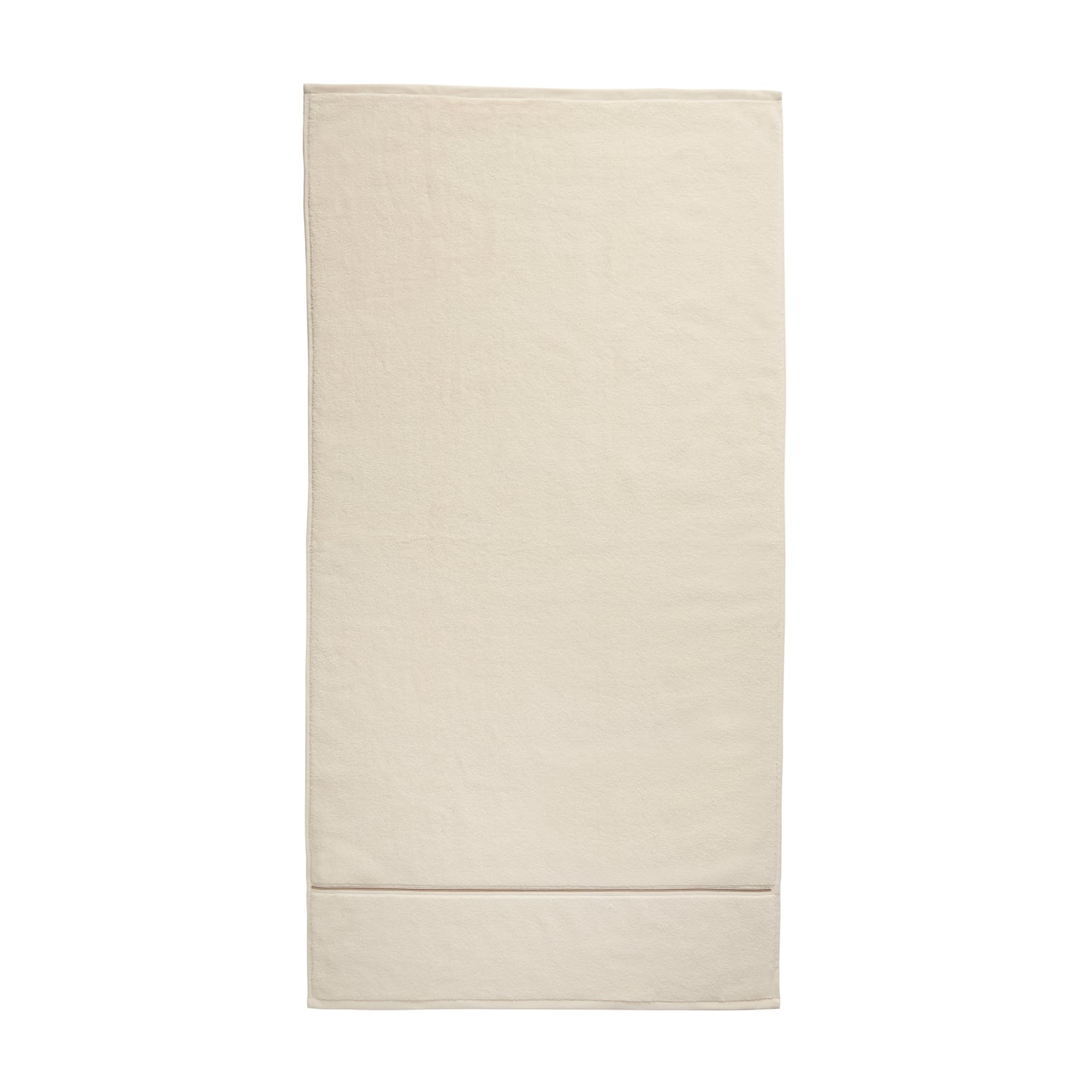 Bianca Zero Twist Satin Stitch 600gsm Cotton Towel - Cream - Zero Twist Satin Stitch Towel Cream