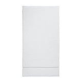 Bianca Zero Twist Satin Stitch 600gsm Cotton Towel - White - Zero Twist Satin Stitch Towel White