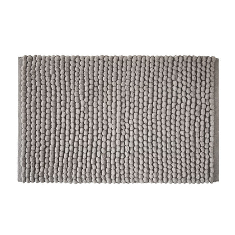Bianca Aspen Bobble Bath Mat Runner 50cm x 120cm - Aspen Bobble Bath Mat Grey