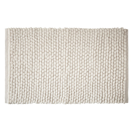 Bianca Aspen Bobble Blue Bath Mat 50x80cm - Aspen Bobble Bath Mat White