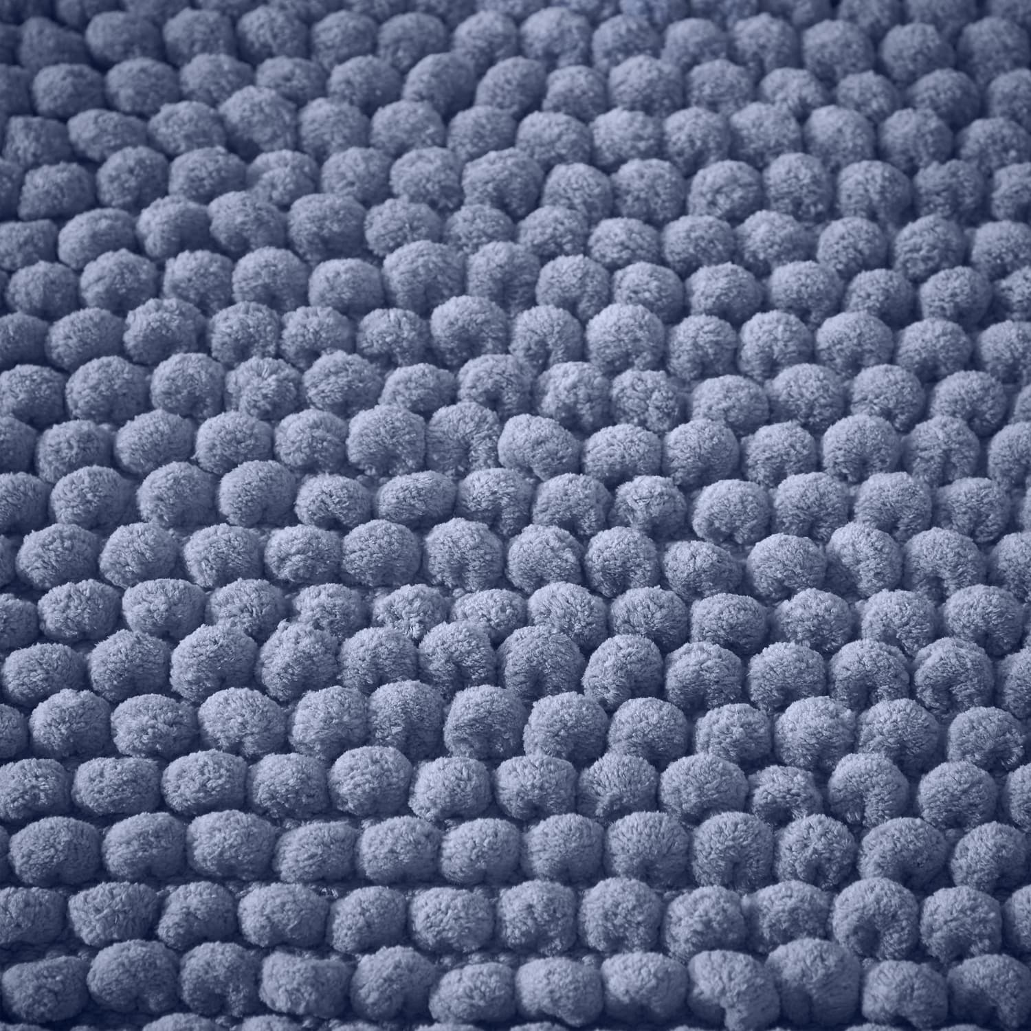 Bianca Aspen Bobble Bath Mat Runner 50cm x 120cm - Aspen Bobble Blue