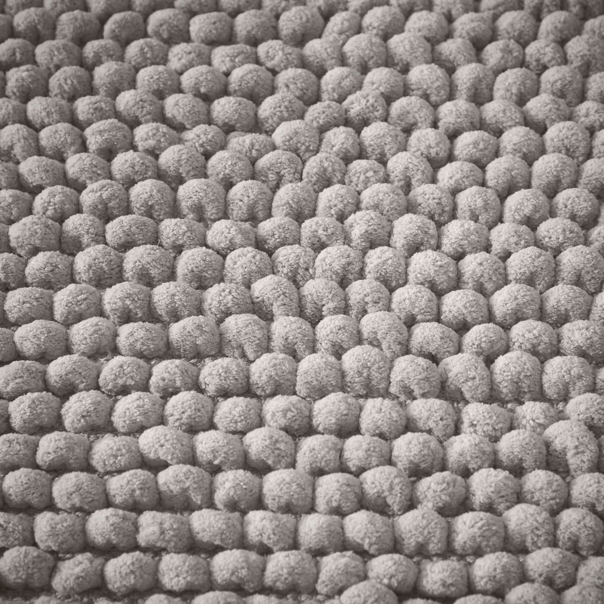 Bianca Aspen Bobble Bath Mat Runner 50cm x 120cm - Aspen Bobble Grey