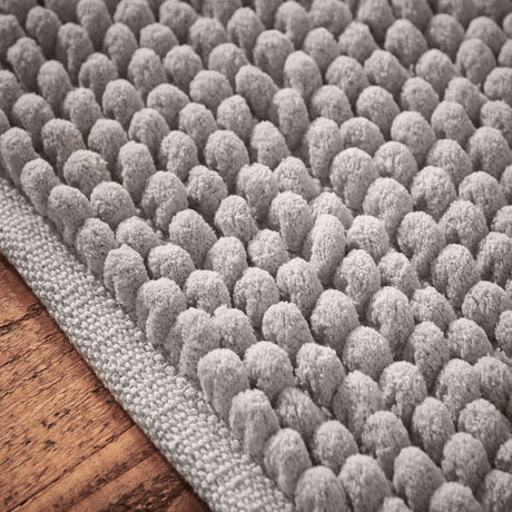 Bianca Aspen Bobble Bath Mat Runner 50cm x 120cm - Aspen Bobble Grey
