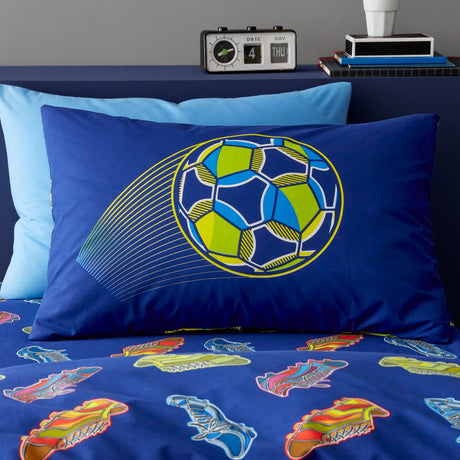 Catherine Lansfield Bright Football Duvet Cover Set - Bright Football Duvet Set