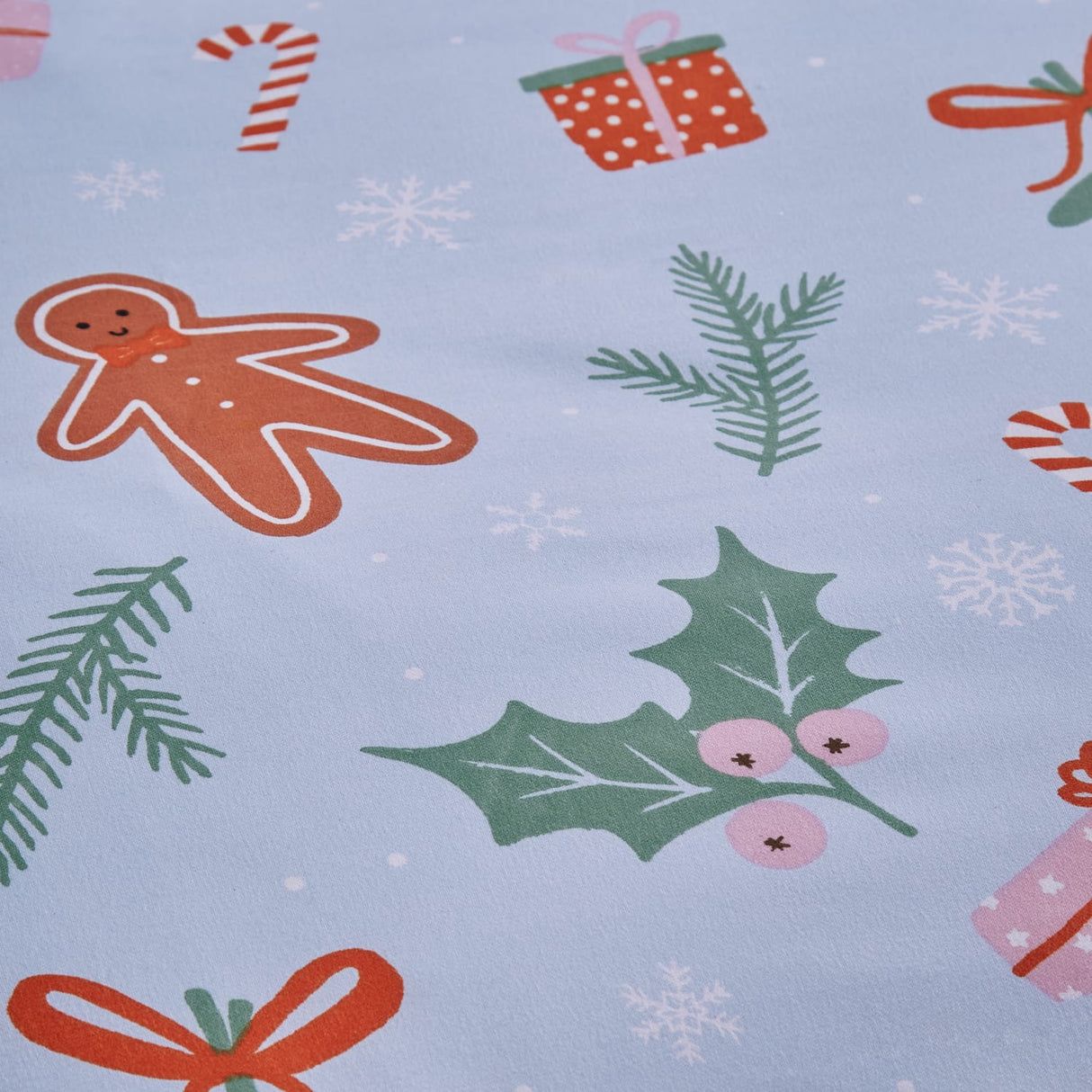 Catherine Lansfield Christmas Gingerbread Duvet Cover Set - Christmas Gingerbread Duvet Set