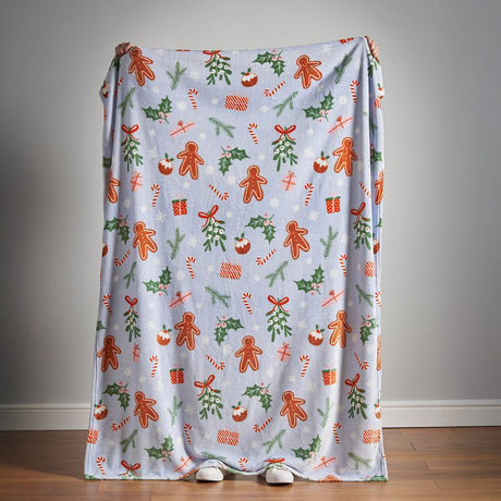 Catherine Lansfield Christmas Gingerbread Throw - Christmas Gingerbread Throw