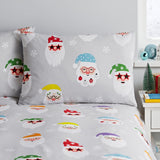 Catherine Lansfield Christmas Santa Spec-Tacular Duvet Cover Set - Christmas Spec-Tacular Duvet Set