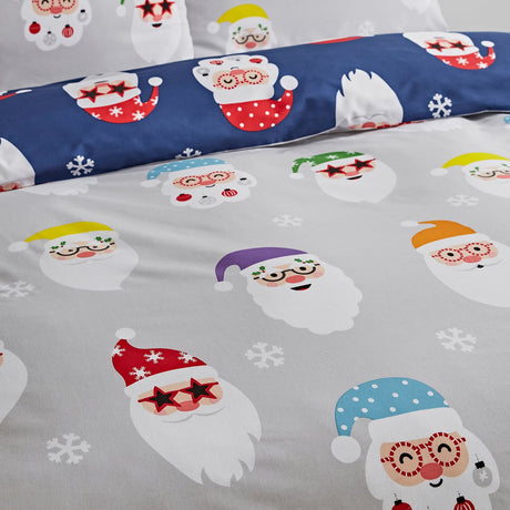 Catherine Lansfield Christmas Santa Spec-Tacular Duvet Cover Set - Christmas Spec-Tacular Duvet Set