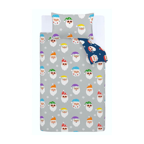 Catherine Lansfield Christmas Santa Spec-Tacular Duvet Cover Set - Christmas Spec-Tacular Duvet Set