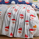 Catherine Lansfield Christmas Santa Spec-Tacular Throw - Christmas Spec-Tacular Throw