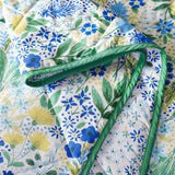 Catherine Lansfield Tilly Floral Bedspread - Tilly Floral Bedspread Blue