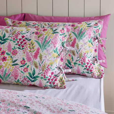 Catherine Lansfield Tilly Floral Duvet Cover Set - Pink - Tilly Floral Duvet Set Pink