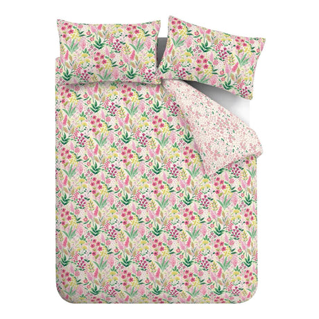 Catherine Lansfield Tilly Floral Duvet Cover Set - Pink - Tilly Floral Duvet Set Pink