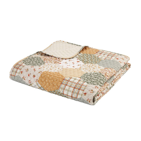 Catherine Lansfield Floral Patchwork Bedspread - Floral Patchwork Bedspread