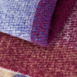 Catherine Lansfield Faux Mohair Check Blue 130x170cm Throw 10