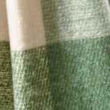 Catherine Lansfield Faux Mohair Check Throw - Faux Mohair Check Green Throw