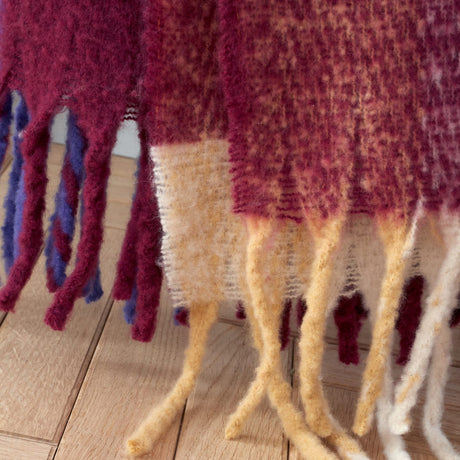 Catherine Lansfield Faux Mohair Check Throw - Faux Mohair Check Throw