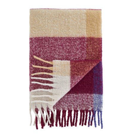 Catherine Lansfield Faux Mohair Check Throw - Faux Mohair Check Throw