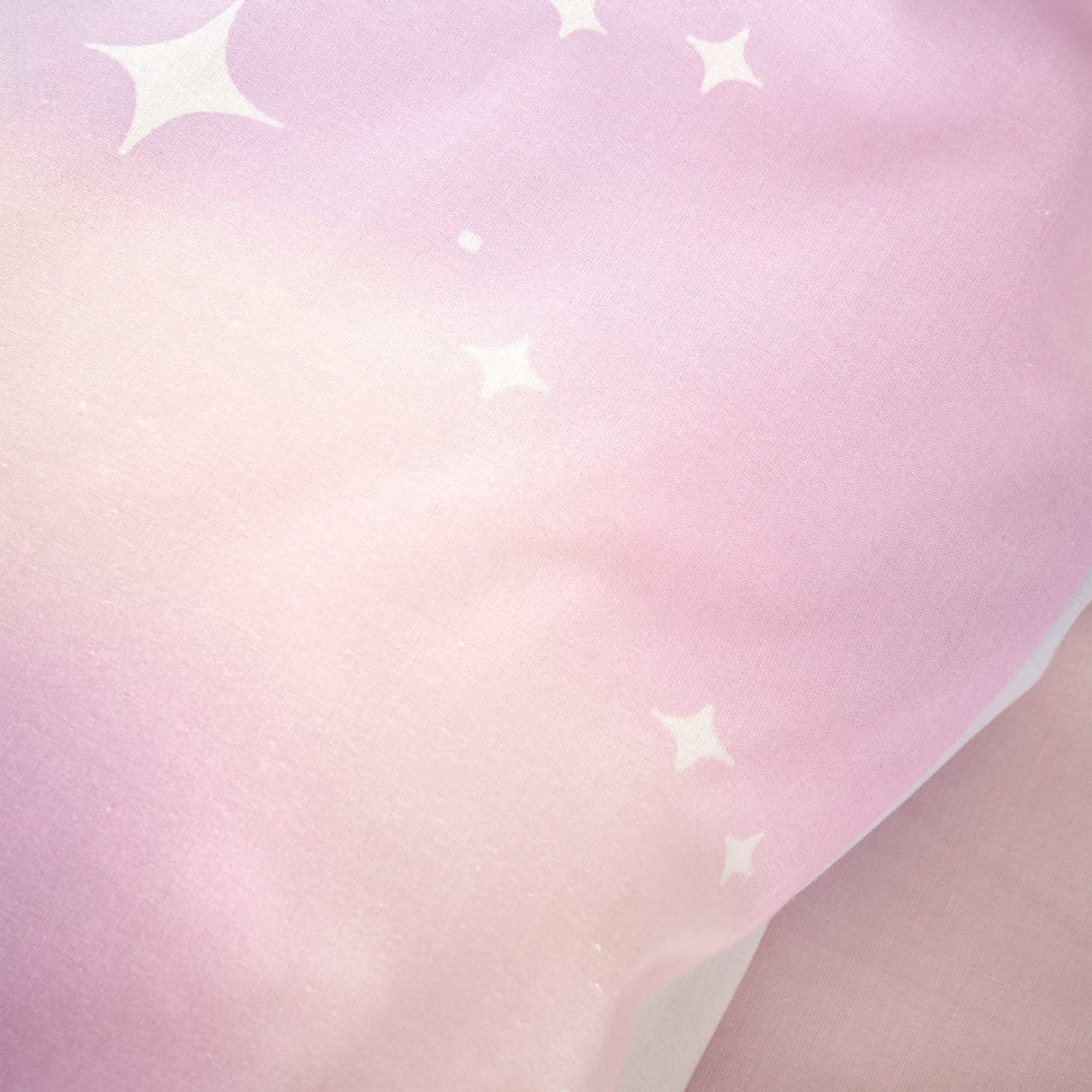 Catherine Lansfield Ombre Stars Kids Duvet Cover and Fitted Sheet Set - Ombre Stars Duvet Set White