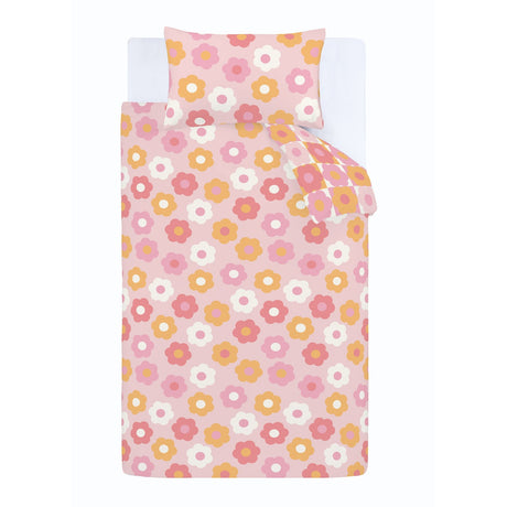 Catherine Lansfield Retro Daisy Duvet Cover Set - Retro Daisy Duvet Set