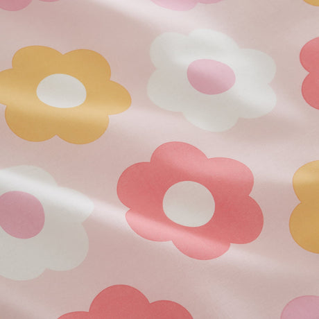 Catherine Lansfield Retro Daisy 25cm Deep Fitted Sheet - Retro Daisy Fitted Sheet