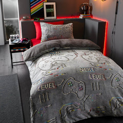 Catherine Lansfield Game Over Fleece Duvet Cover Set