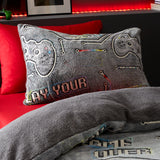 Catherine Lansfield Game Over Fleece Duvet Cover Set - Game Over Fleece Duvet Set