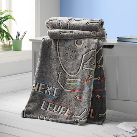 Catherine Lansfield Game Over Fleece Throw