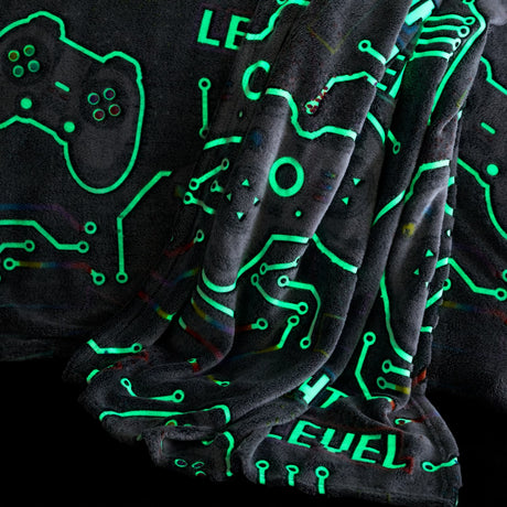 Catherine Lansfield Game Over Fleece Throw - Game Over Fleece Throw