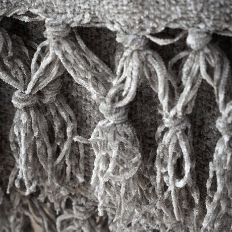 Catherine Lansfield Wilson Plain Cosy Throw 130cm x 170cm - Wilson Chenille Throw Grey