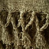 Catherine Lansfield Wilson Plain Cosy Throw 130cm x 170cm - Wilson Chenille Throw Olive