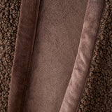 Catherine Lansfield So Soft Velvet Boucle Reversible Throw – Caramel – 130cm x 170cm - So Soft Velvet Boucle Chocolate Throw
