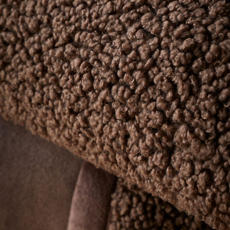 Catherine Lansfield So Soft Velvet Boucle Reversible Throw – Damson – 130cm x 170cm - So Soft Velvet Boucle Chocolate Throw