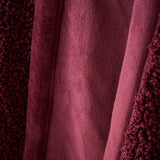 Catherine Lansfield So Soft Velvet Boucle Reversible Throw – Chocolate – 130cm x 170cm - So Soft Velvet Boucle Damson Throw