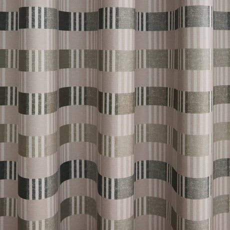 Catherine Lansfield Wilson Check Blackout Eyelet Curtains - Green Thermal - Wilson Check Curtains Green