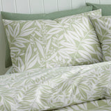 Catherine Lansfield Sorrel Leaf Duvet Cover Set - Sorrel Leaf Green Duvet Set