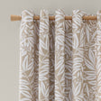 Catherine Lansfield Sorrel Leaf Eyelet Curtains - Natural Polycotton