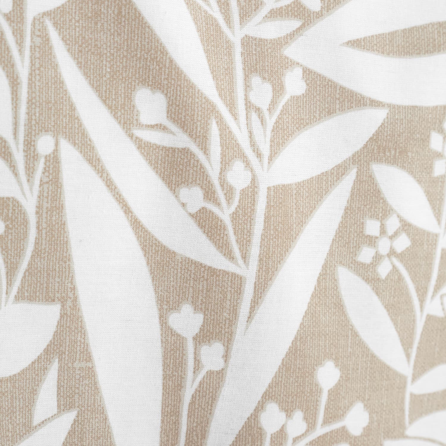 Catherine Lansfield Sorrel Leaf Duvet Cover Set - Sorrel Leaf Natural Duvet Set
