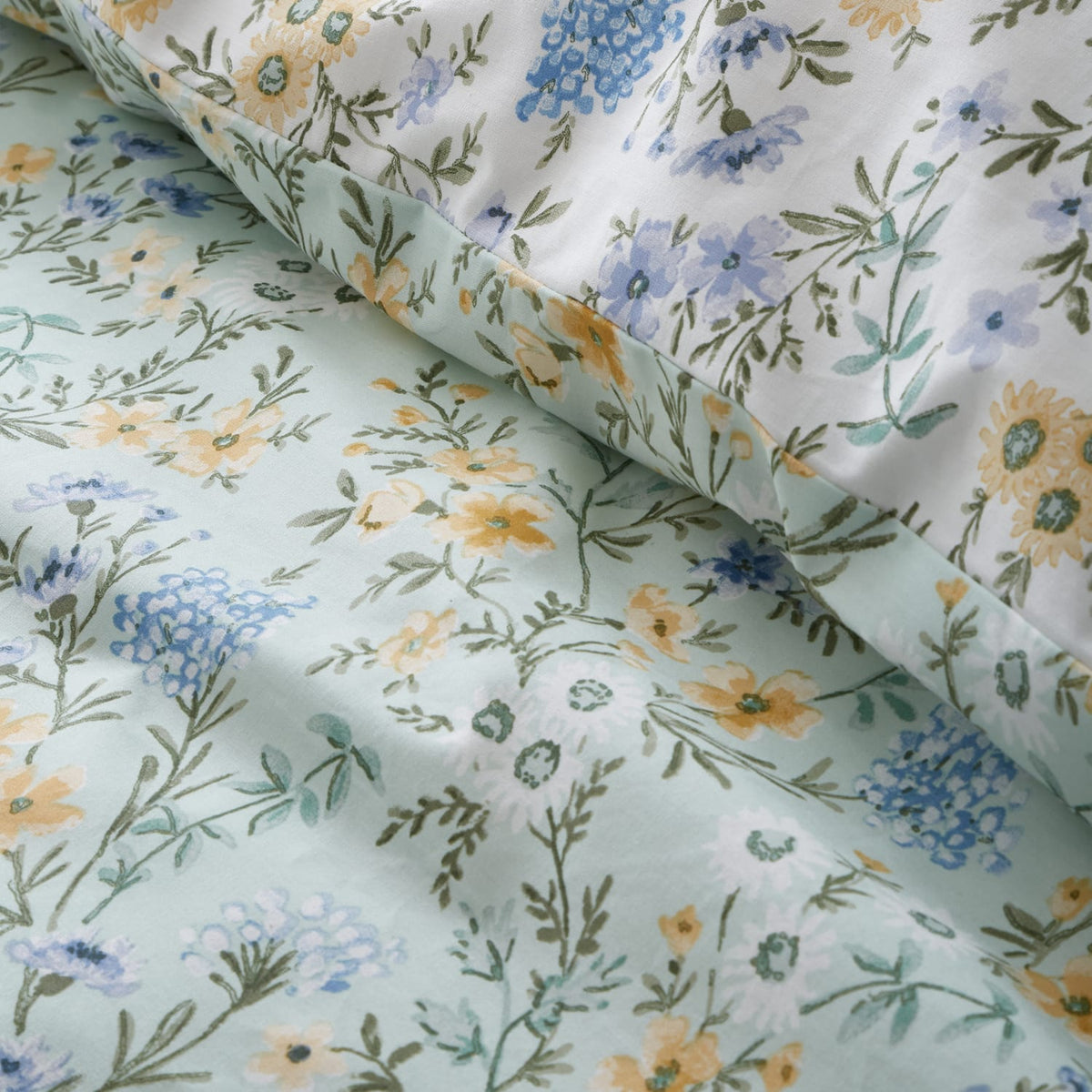 Bianca Fine Linens Ditsy Floral Duvet Cover Set - Ditsy Floral Green Duvet Set