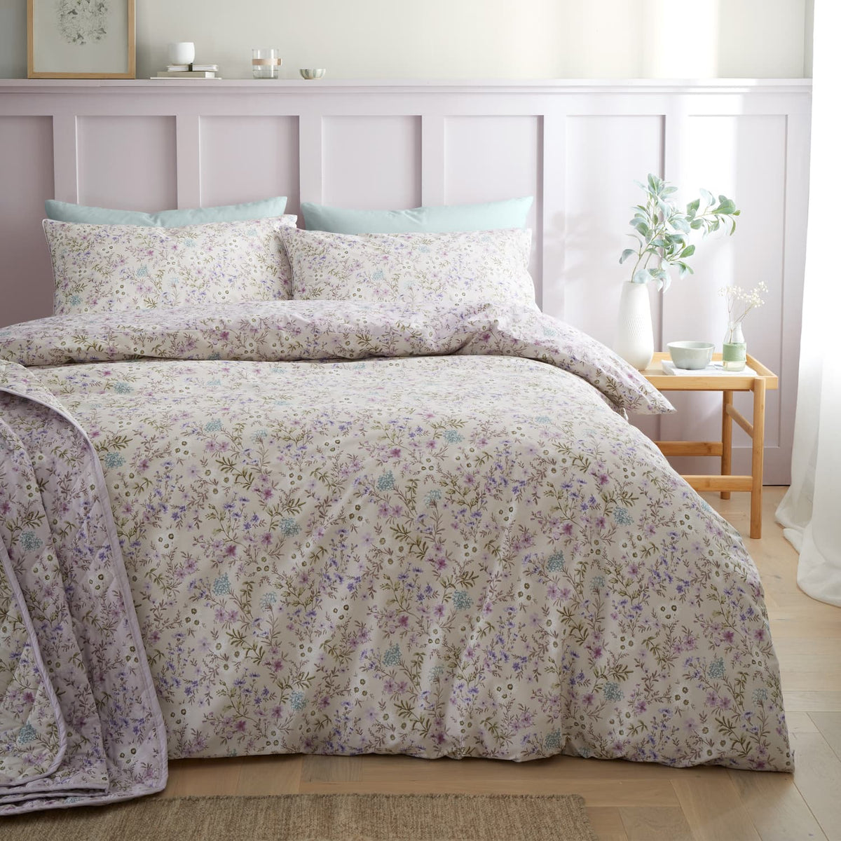 Bianca Fine Linens Ditsy Floral Duvet Cover Set - Ditsy Floral (With Accessories)