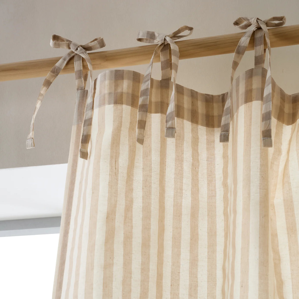 Pineapple Elephant Zanzibar Woven Stripe Voile Eyelet Curtain Panel 6