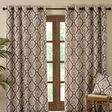 Suri Geo Lined Eyelet Curtains by Catherine Lansfield